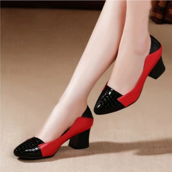 Cresfimix sieviešu klasisko augstas kvalitātes apaļa toe pu leaether paslīdēt uz papēžiem partiju dāmas gadījuma komfortu vasaras kurpes a5966