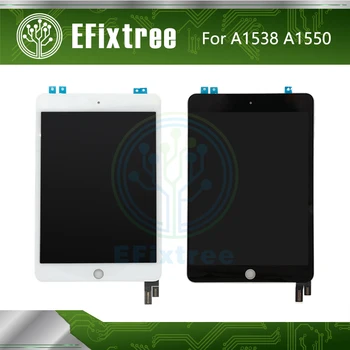Jaunu A1538 A1550 LCD Displejs, Touch Screen Montāža Melna Balta iPad Mini 4 LCD Digitzer Panelis EMS 2815 EMS 2824