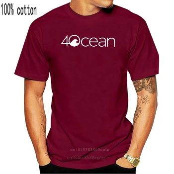 4Ocean Kokvilnas Krekls Melns T-Krekls Vīriešiem Pilna Izmēra S - 3Xl Confortable Tee Krekls