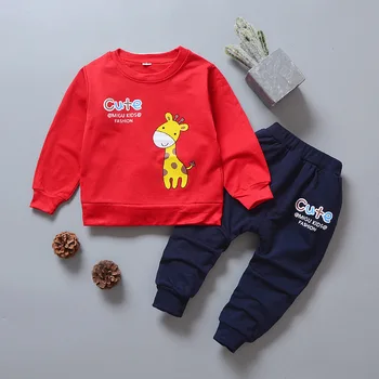 Zēnu Apģērbu Komplekti 2020 Bērnu Cute Meitenes Sporta Krekls Mēteļi Bikses, Uzvalks Bērniem Sporta Apģērbs Bērniem No 1-4 Gadiem, Tracksuit Apģērbu Komplekts