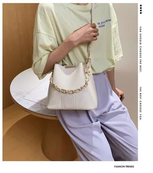 Sieviešu Augstas Kvalitātes ChainTote Soma 2020New Modes Vienkāršs un Universāls, Plecu Messenger Bag Modes Zīmola Dizainere Kausa Soma