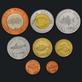 Cabinda 8 monētu pilnu komplektu 2009. gadā Reālā Oriģinālu Monētu Oriģināla Izsniegšanas Kolekcijas Monētu Unc