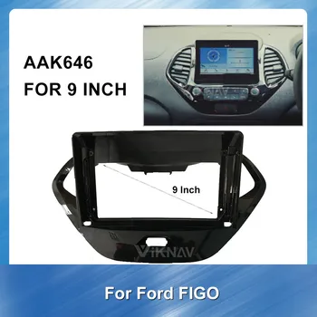 Automašīnas Radio Fascijas Ford FIGO DVD rāmis Dash Mount Adaptera Komplekts Apdares Sejas Panelis Rāmis Paneļa 2 Din