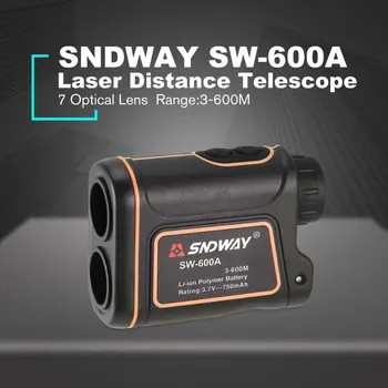 SNDWAY SW-600A Monokulāri Teleskopu Laser Rangefinder 600m Trena Lāzera Attāluma Mērītājs Golfa Medību laser Range Finder