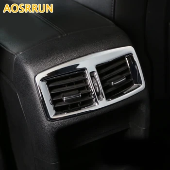 ABS Chrome Apdare Aizmugurējā Gaisa kondicionēšanas kontaktligzdas vāciņu Peugeot 3008 2012 2013 Auto piederumi