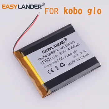 Ar savienotājs lielu jaudu 3,7 V 1200mAh Uzlādējams Pagarināts Rezerves Baterijas E-grāmatu Lasītājs los Kobo N613 akumulators