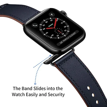 Skatīties Band Apple Pulksteņu Ādas Siksniņas Sērijas 5/4/3/2/1 Sporta Aproce 42 mm, 38 mm, 40mm 44mm Siksnu iwatch Band