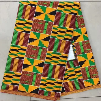 Multi krāsu Kente Auduma Autentisks Handwoven Etniskā Gana Audumi Āfrikas Kente auduma Pārdošanai, DFW-18