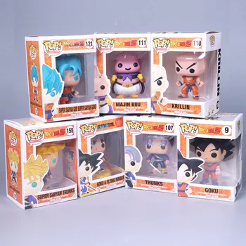 Pop 2019 Dragon Ball Rotaļlietas Son Goku Rīcības Attēls, Anime Super Saiyan Riepas Krillin Modeļu Lelle Pvc Kolekcijas Rotaļlietas Bērniem