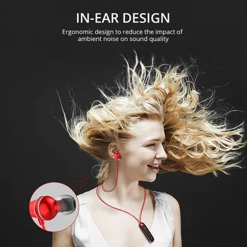 Ouwany Bluetooth Austiņas in-ear Bezvadu Austiņas ar mic Sporta Bass Magnētisko Kaklarota Auss Ausī Mobilo Telefonu Earbuds