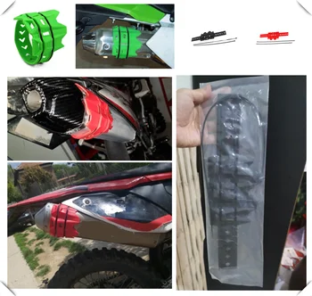 Off-road motociklu piederumi trokšņu Slāpētājs silikona aizsargājošu uzmavu HONDA CBR250R VFR 1200 F ST 1300 Black Garu NC750 S X