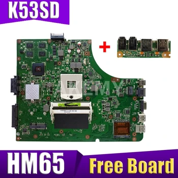 K53SD REV 5.1 Portatīvo datoru mātesplati par Asus K53SD K53S A53S X53S Mainboard GT610M 2G N13M-GE1-S-A1 HM65 Bezmaksas padomi