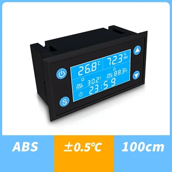 W1212 AC 220V LCD Digitālais Temperatūras un Mitruma Kontrolieris Taimeris SHT20 Sensora Zondi Inkubatoru Akvāriju Termostats Humidistat