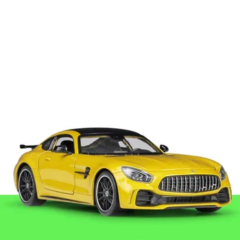 1:24 Mērogā Lējumiem Sakausējuma Sacīkšu Klasisko Modeli AMG GT R Sporta Automašīnu, Metāla Transportlīdzekļa Rotaļlietas Zēniem Bērniem, Bērnu Traffice Instrumenti Dāvanas
