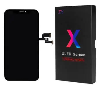 Testēti OLED GX OLED LCD Displejs iphoneX Touch Screen Digitizer Montāža Daļa iphone X XR XS 11 PRO MAX Incell Lcd