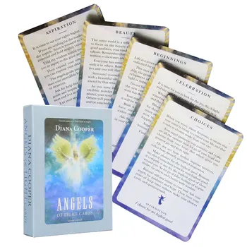 Kartes Eņģeļu Gaismas Ģimenes Puse Vēstuli Kāršu galda Spēle Pieaugušajiem un Bērniem, Zīlēšana Tarot Klāja