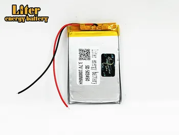 Polimēru Litija akumulators 1000 mAh Li-ion Lipo baterija 3,7 V 503450 053450 par smart tālrunis, DVD, mp3, mp4 Led Lampas kamera