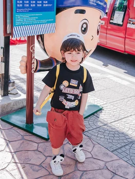Zēnu īsās bikses-Šorti Jūra Vasaras Bērnu Bikses Plānas Rietumu Stila Bērnu Apģērbs Bērnu Bērniem korejas wu fen ku Capri, Vasaras