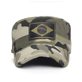 Vīrieši Taktiskās Camo Militārās Cepures, Izšūšana Brazīlijas Karoga Dzīvoklis Klp Komanda Vīriešu Beisbola Cepurītes Armijas Spēku Džungļu Medībām Klp