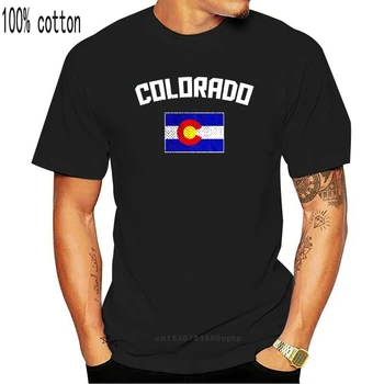 Threadrock Colorado Coloradan Karoga T Kreklu Vīrieši Sievietes valsts denver Tee Kreklu Elpojošs Topi