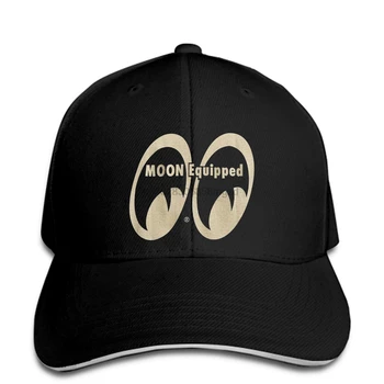 Vīriešu Mooneyes Mēness Aprīkots Klasisks Bēšs Logo Black Vīriešu Beisbola cepure MQT002BK Snapback Cap Sieviešu Cepure, kas Sasniedza augstāko līmeni