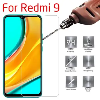 Aizsardzības Stiklu Xiaomi Redmi 9 Ekrāna Aizsargs, Lai Xiomi Redmi note9 Rūdīts Stikls Redmi9a Redme 9.c Skaidrs, Triecienizturīgs Filmu