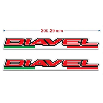 Par Ducati Diavel 1260S 1260 S 3D logo sānu paneļa uzlīmes Tvertne Pad Degvielas Aizsargs Aptecētājs Emblēmu Motociklu Uzlīmes
