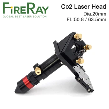 FireRay Co2 Lāzera Lāzera Galvu Lēcu, D20mm FL50.8 & 63.5 mm Spogulis 25mm Lāzera Gravēšanas Griešanas Mašīna