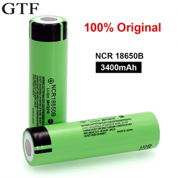 4gab 3,7 V 18650 Akumulatoru NCR18650B Li-ion Baterijas 3400Mah 3,7 V Šūnu Vape E-cigarete + 1pc 18650 Akumulatoru Lādētājs