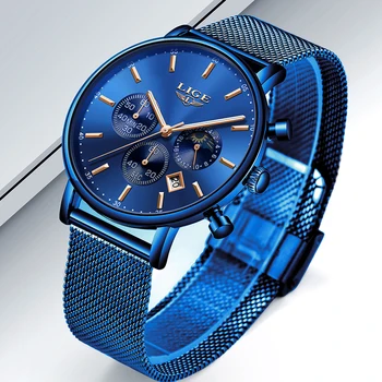 LIGE 2020. gadam Sieviešu Modes Zilā Kvarca Skatīties Dāma Acs Watchband Augstas Kvalitātes Gadījuma Ūdensizturīgs Rokas pulksteņi Sieviešu Skatīties Reloj Mujer