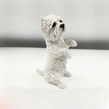Mnotht 1/6 vesthailendas Terjers Dzīvnieku Suns Stāv Poza Simulācijas Modelis Skatuves Aksesuārs Rīcības Attēlu Kolekcija Dāvanu