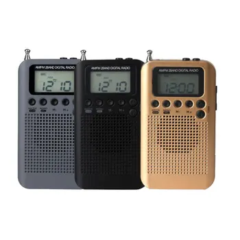 FM/AM Bateriju Darbināmas Radio Bezvadu Portatīvie Mini Kabatas Ārējās Skaidrs, Uztvērējs Skaļrunis Mūzikas Atskaņotājs
