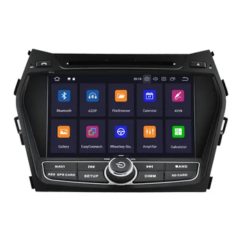 Android 9.0 4+ 64GB px5 Iebūvēts DSP Auto DVD Atskaņotājs Multivides Radio Hyundai IX45 Santa fe+ GPS Navigācija, Radio, Stereo