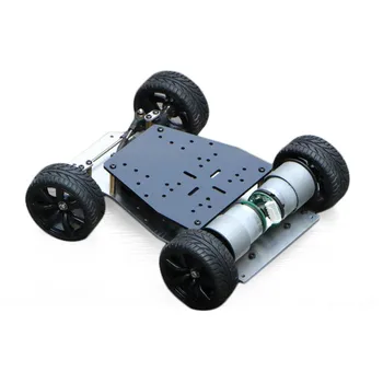 Elecrow DIY Smart Auto Arduino Robots Izglītības Smart Auto Encoder Šasijas Priekšējo riteņu Stūres iekārta Stūres Dual Mehānisko Disku