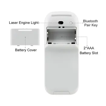 CHUYI Bezvadu Bluetooth Kluso Peli Arc Touch Rullīšu Locīšanas Lāzera Sem Fio Ultra Plānas Optisko Microsoft Klēpjdators