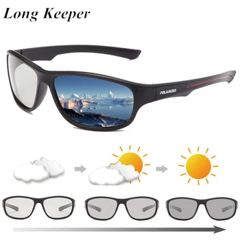 LongKeeper Polarizētās Photochromic Saulesbrilles Mens Pārejas Objektīvu Braukšanas Brilles Vīriešu Vadītāja Safty Aizsargbrilles Oculos Gafas De Sol