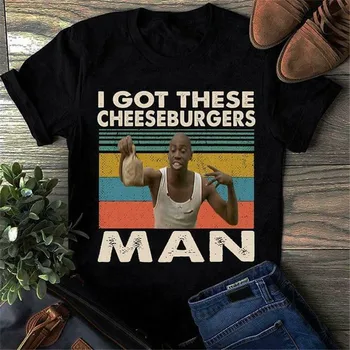Es Saņēmu Šo Cheeseburgers Cilvēks Menace Ii Society T Krekls Melns Kokvilnas Vīriešu S-3Xl Pasūtījuma Ekrāna Drukāts Tee Krekls