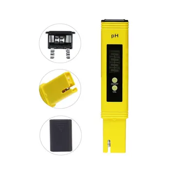 Portatīvā LCD Digitālais PH-Metrs Kabatas Pildspalvu, ar Testeri Precizitāte 0.1 Akvārijs Baseins, Ūdens Vīna Urīna Automātiska Kalibrēšanas Diapazons 0~14