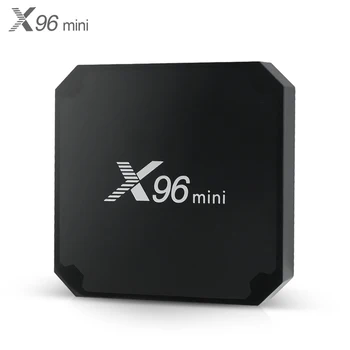 X96mini Android TV Box Amlogic S905W Četrkodolu Full HD Atbalsta 2.4 G Bezvadu 4K Media Player Android TV Set-Top BOX Mini X96