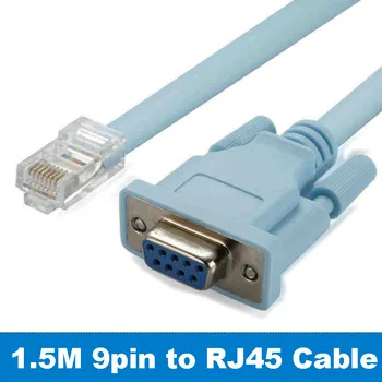 Konsole Kabelis RJ45 Ethernet lai DB9 Savienotājs RS232 DB9 9Pin, lai RJ45 COM Portu Sērijas Sieviešu Maršrutētāji, Tīkla Konversijas Vadu