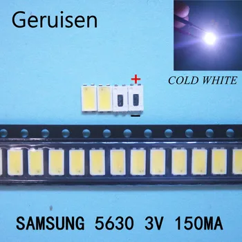 500PCS SAMSUNG LED Apgaismojums 0,5 W, 3 v 5630 balts LCD displeja Apgaismojums TV TV Piemērošanu SPBWH1532S1ZVC1BIB