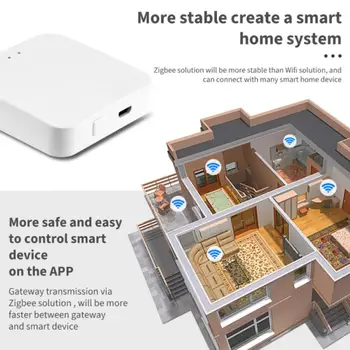 Tuya Zigbee Tilta Smart Home Zigbee Vārti Hub Tālvadības Zigbee Ierīcēm, Izmantojot Smart Dzīves APP Darbi Ar Alexa