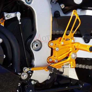 Pilna CNC Alumīnija Motociklu Regulējams Rearsets Aizmugures Komplekti Kāju Tapiņas DUCATI 848 / 848 EV0 2008. - 2013. gadam