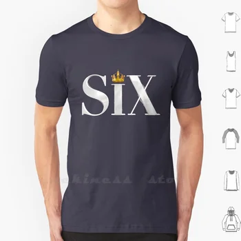 Sešas Mūzikas Logo T Krekls 6Xl Kokvilnas Liela Izmēra Sešu Mūzikas Henrijs Viii Vēsture Catherine Daragon Anne Boleyn Ketrīna Hovarda