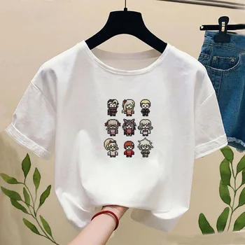 Janpan Anime Kokichi Oma T-krekls ar Drukas Sieviešu Modes Patiesību un Meliem Spēli Smieklīgi Grafikas Tee Kreklu Gadījuma Meitene krekls Top