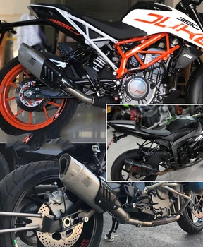 51mm Oglekļa šķiedras Universālo Motociklu izplūdes muffler izplūdes DB killer aizbēgt R1 mt10 R3 ninja400 z250 z900 rc390 hercogs 120