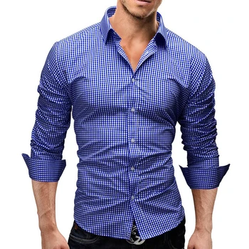 IceLion 2021. gada Pavasarī Pleds Krekls Vīriešiem ar garām Piedurknēm pieguļoša Kleita Krekls Vīriešu Ikdienas Krekls Modes Zīmola Camisa Sociālo Masculina