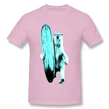 Smieklīgi Dizaina T-Krekli Vīriešu leduslācis Surfer T-Krekls 3D Digitālās Drukas Augstums Kvalitāti Tee Krekls Pusaudzis, Modes Topi, t-veida