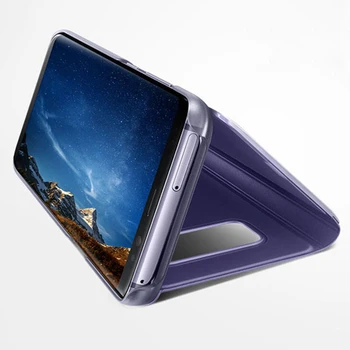 BONVAN Flip Cover Case For Samsung S9 Plus S8 Smart Tālrunis Gadījumā Grūti Stāvēt Apšuvuma Ādas Samsung Galaxy S8 Plus Coque Capa