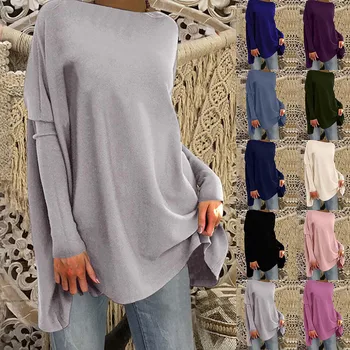 Sieviešu Modes Stabilu Gadījuma Brīvs Džemperis ar garām Piedurknēm T-krekls Topi sieviešu modes apģērbu платье 2020. gadam новинка